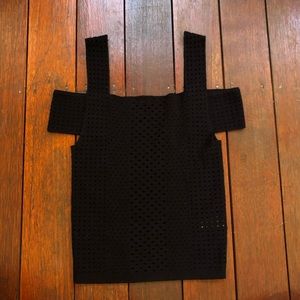 Express Black Crop Top